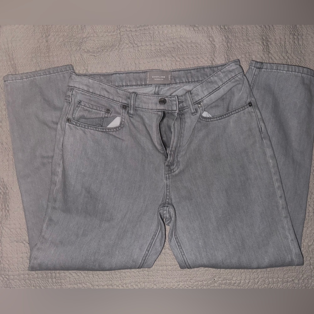 Everlane Gray Straight Leg Jeans